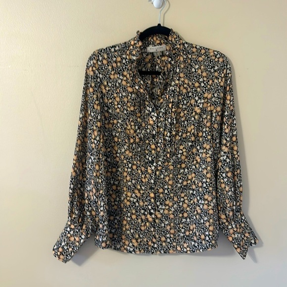 Nili Lotan x Target Liberty Floral Button Down Pintuck Blouse Medium Cottagecore - Picture 2 of 7